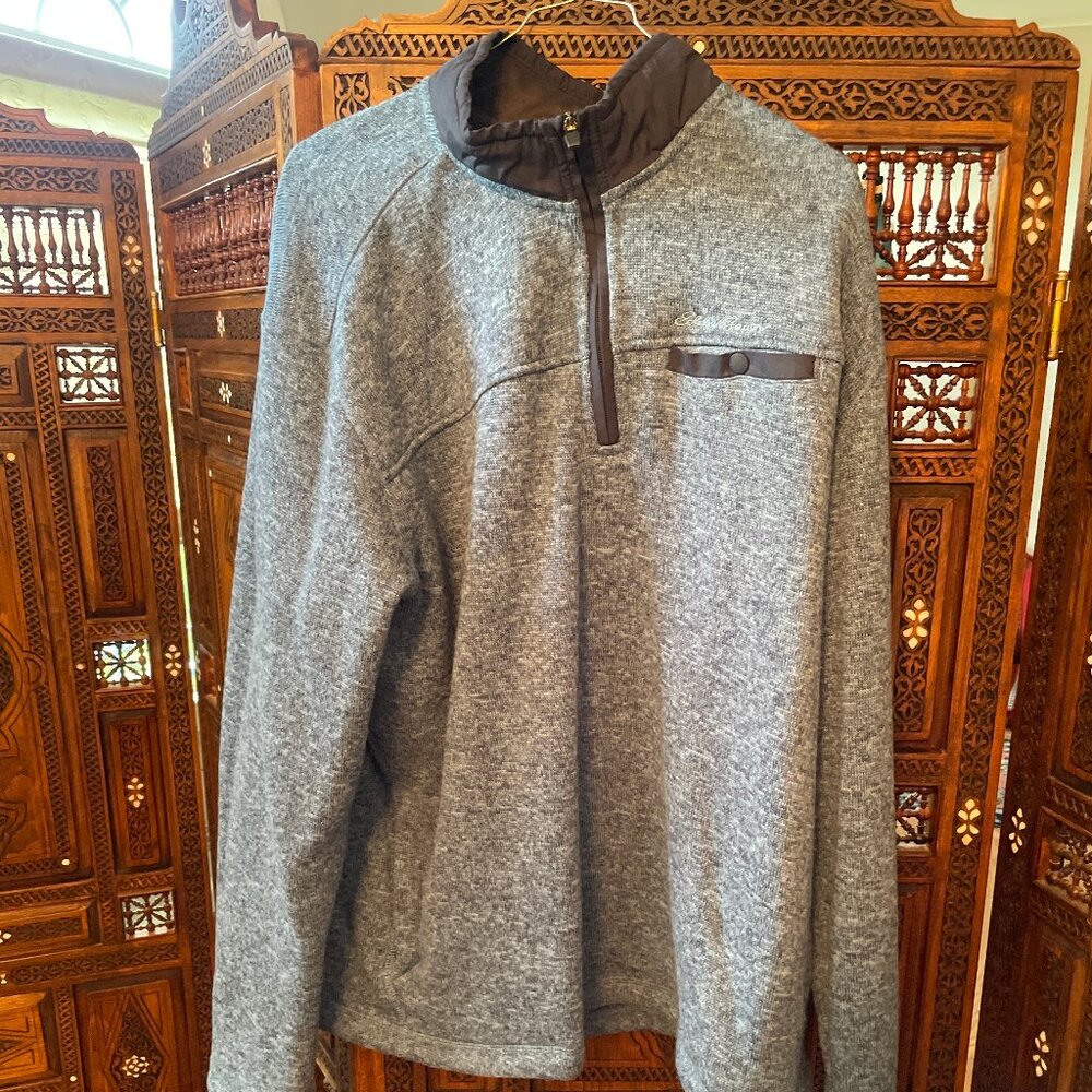 Eddie Bauer Light Blue Quarter Zip Sweater